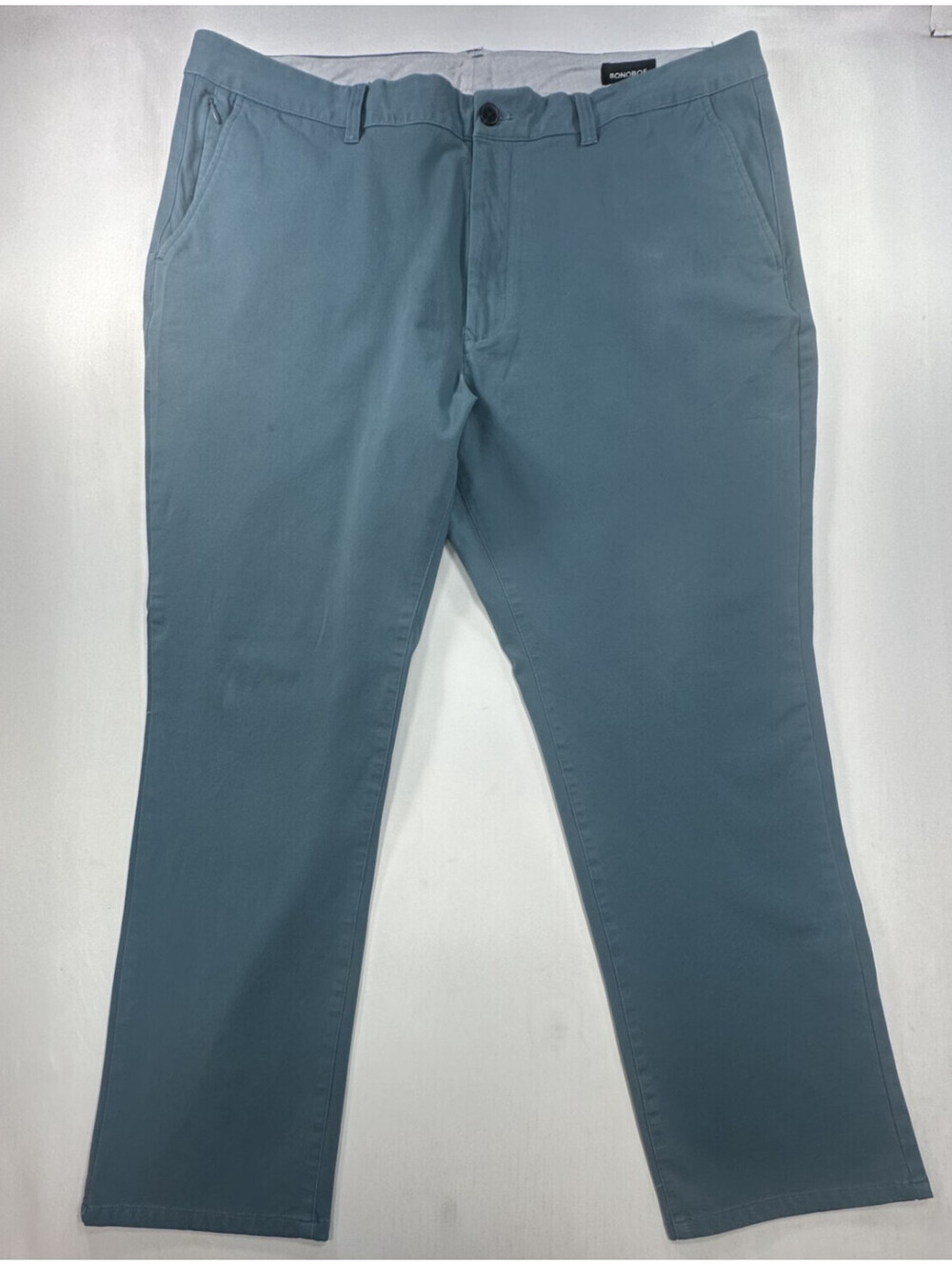 Bonobos Athletic Flat Front Straight Chinos Blue Mens 42/30